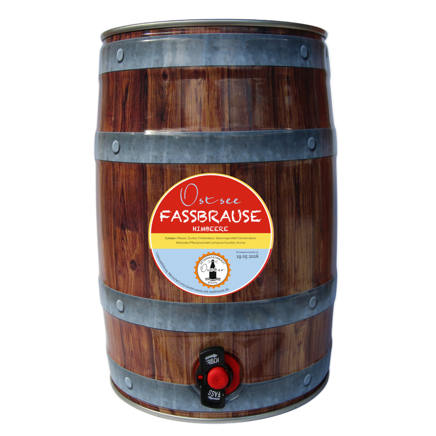 Ostsee Himbeer Fassbrause 5L Fass