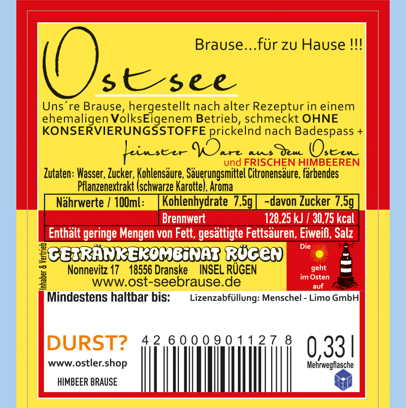 Ostsee Himbeer Brause FREIBAD